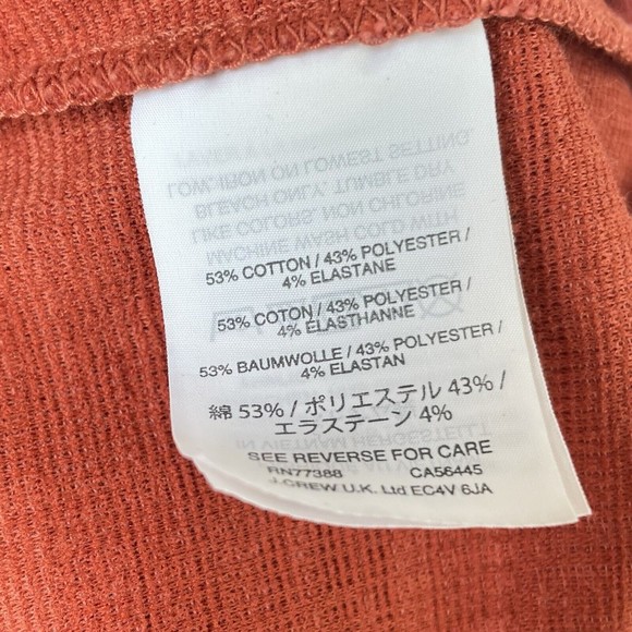 Madewell Texture & Thread Off-The-Shoulder Dress Burnt Orange Women's Medium - Picture 9 of 10